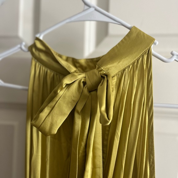 Cleobella Margot Ankle Dress- Chartreuse - Picture 2 of 3